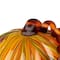 Glitzhome&#xAE; Multi Striped Glass Short Pumpkin Set